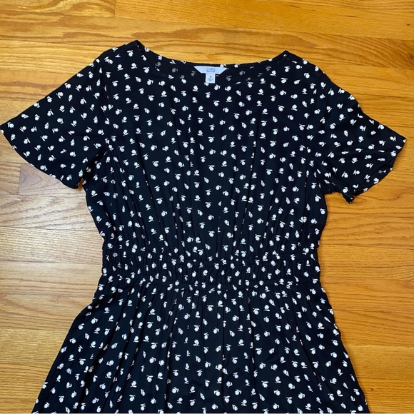 Croft & Barrow women’s black and white midi dress flowy comfortable size M - Picture 2 of 14